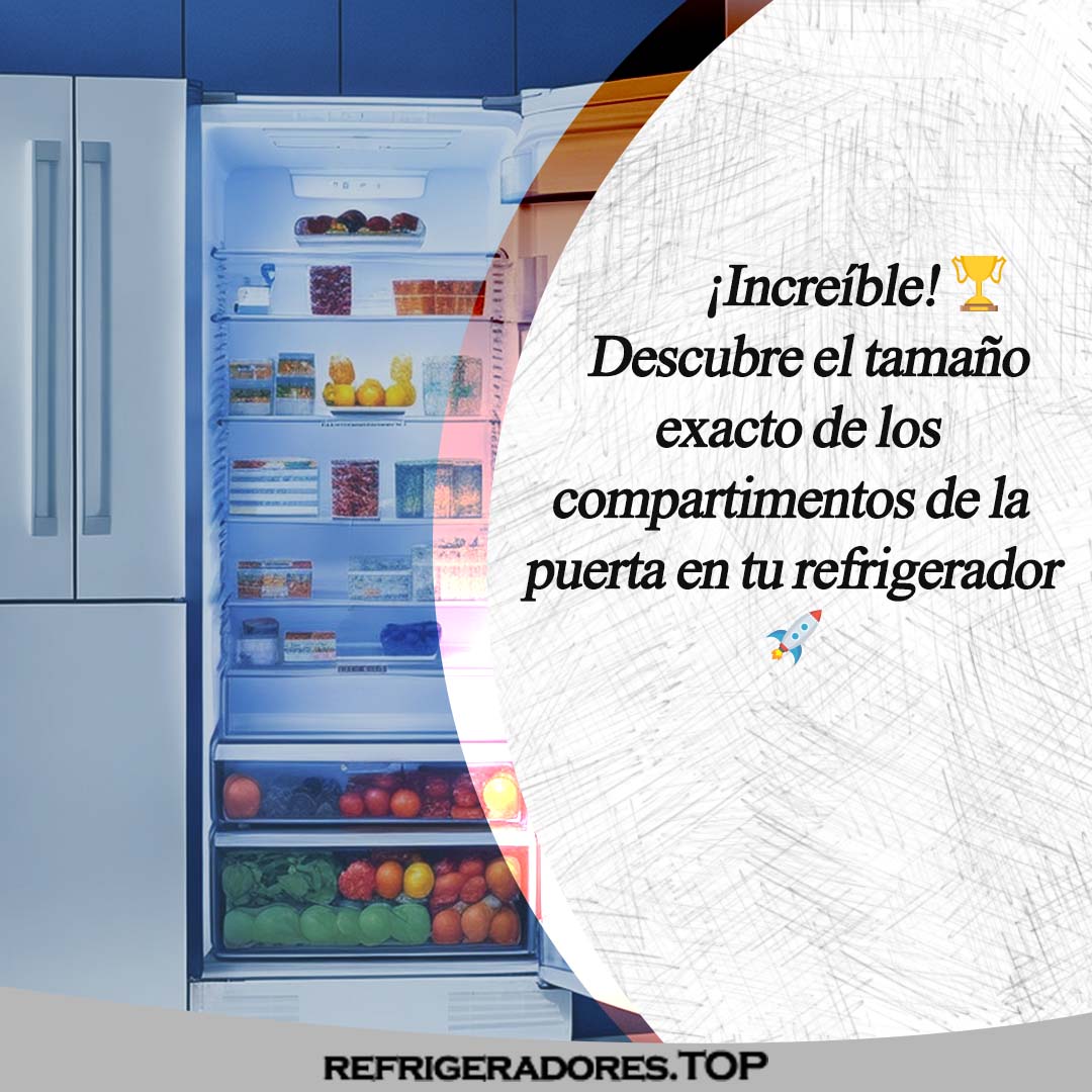 Medidas típicas de compartimentos refrigerador