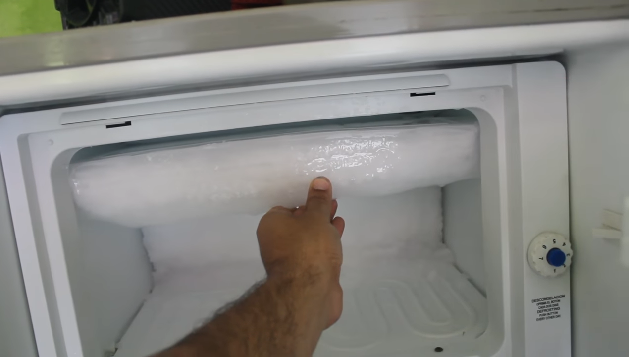 solucion escarcha en el congelador